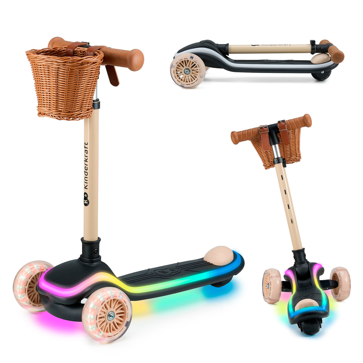 Trottinette à trois roues à LED RAKET - 5