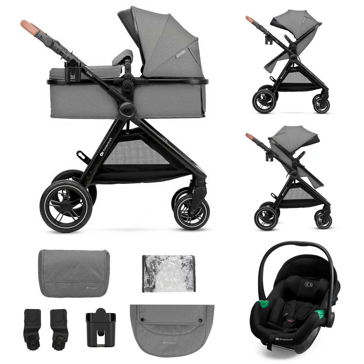 Poussette multifonctionnelle 3 en 1 ESME PRO - 1