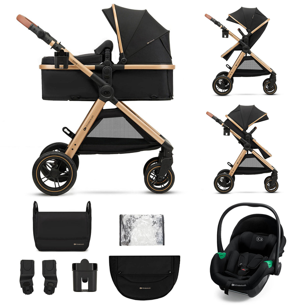 Poussette multifonctionnelle 3 en 1 ESME PRO - 3